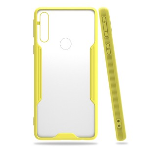 Nettech Oppo A31 Uyumlu Platin Seri Arka Koruma Kılıf (Sarı) NT-86553
