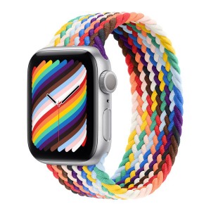 Nettech Apple Watch Seri 40/38 mm Uyumlu İp Örgülü Kordon (Karışık/Çok Renkli) NT-90707