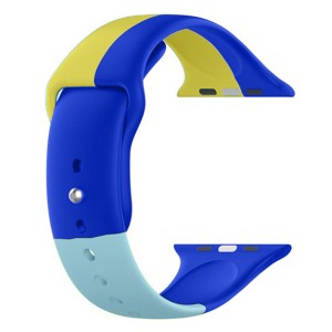 Nettech Apple Watch Seri 40/38 mm Uyumlu Silikon Kordon (Mavi) NT-90692