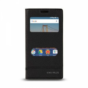 Nettech General Mobile GM5 Plus Uyumlu Kapaklı Kılıf Kapaklı Kılıf (Siyah) VR-2047