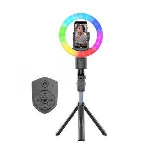 Nettech WH-12 Uzaktan Kumandalı Rİng Light Selfie Çubuk (Siyah) NT-91126