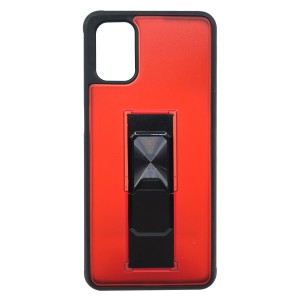 Nettech Samsung Galaxy M51 Uyumlu MicroCase Mıknatıs Yüzüklü Arka Koruma Kılıf (Kırmızı) NT-87013