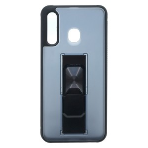 Nettech Samsung Galaxy A20 Uyumlu MicroCase Mıknatıs Yüzüklü Arka Koruma Kılıf (Lila) NT-86966