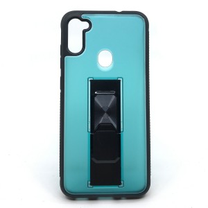 Nettech Samsung Galaxy A11 Uyumlu MicroCase Mıknatıs Yüzüklü Arka Koruma Kılıf (Turkuaz) NT-86997