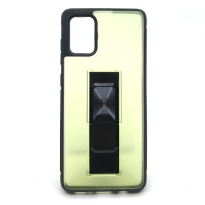 Nettech Samsung Galaxy A71 Uyumlu MicroCase Mıknatıs Yüzüklü Arka Koruma Kılıf (Sarı) NT-86986