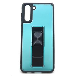 Nettech Samsung Galaxy S21 Plus Uyumlu MicroCase Mıknatıs Yüzüklü Arka Koruma Kılıf (Turkuaz) NT-87039