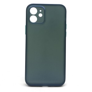Nettech Apple iPhone 12 Uyumlu Karbon Seri Arka Koruma Kılıf (Lacivert) NT-85701