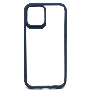 Nettech Apple iPhone 12 Pro Max Uyumlu Air Skin Glass Seri Arka Koruma Kılıf (Mavi) NT-87969