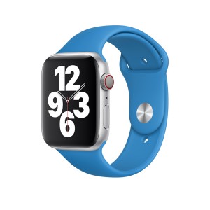 Nettech Apple Watch Seri 42/44 mm Uyumlu Silikon Kordon (Mavi) NT-79676