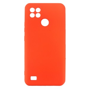 Nettech Realme C21 Uyumlu Nano Arka Koruma Kılıf (Turuncu) NT-90186