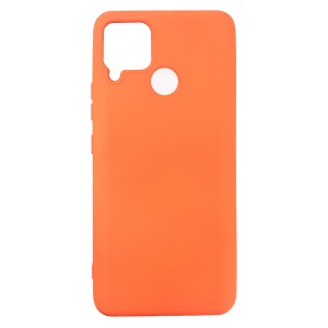 Nettech Realme C15 Uyumlu Nano Arka Koruma Kılıf (Turuncu) NT-91478