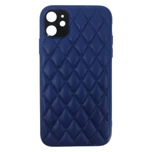 Nettech Apple iPhone 11 Uyumlu Dikişli Seri Arka Koruma Kılıf (Mavi) NT-91044