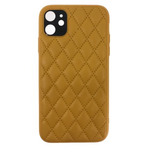 Nettech Apple iPhone 11 Uyumlu Dikişli Seri Arka Koruma Kılıf (Sarı) NT-91045