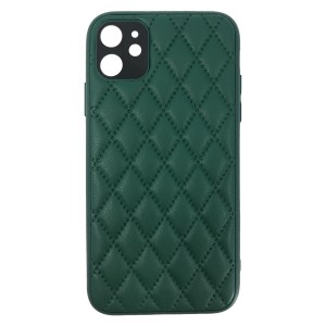 Nettech Apple iPhone 11 Uyumlu Dikişli Seri Arka Koruma Kılıf (Yeşil) NT-91040