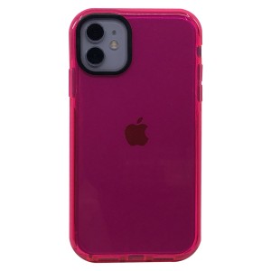 Nettech Apple iPhone 11 Uyumlu Colour Transparan Seri Arka Koruma Kılıf (Pembe) NT-91050