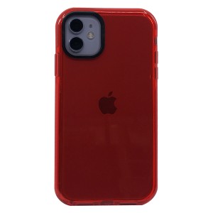 Nettech Apple iPhone 11 Uyumlu Colour Transparan Seri Arka Koruma Kılıf (Kırmızı) NT-91049