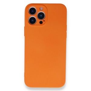 Nettech Apple iPhone 13 Pro Uyumlu Nano Arka Koruma Kılıf (Turuncu) NT-91717