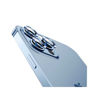 Nettech Apple iPhone 13 Pro Uyumlu Damla Model 3in Kamera Cam Koruyucu (Mavi) NT-91699