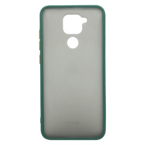 Nettech Xiaomi Redmi Note 9 Uyumlu Montreal Seri Arka Koruma Kılıf (Yeşil) NT-91355