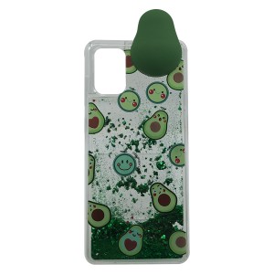 Nettech Samsung Galaxy A71 Uyumlu Sulu Simli Maskotlu Arka Koruma Kılıf (Çeşitli Renk) NT-91798