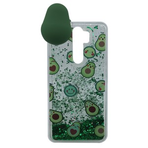 Nettech Xiaomi Redmi Note 8 Pro Uyumlu Sulu Simli Maskotlu Arka Koruma Kılıf (Çeşitli Renk) NT-91807