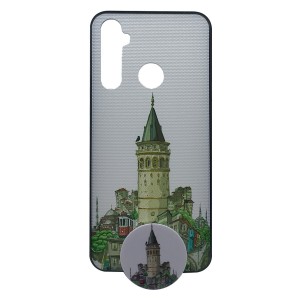 Nettech Realme 5i Uyumlu Desenli Popsocket Seri Arka Koruma Kılıf (Çeşitli Desen) NT-91821