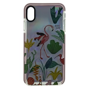 Nettech Apple iPhone XS Max Uyumlu Çiçek Desenli Arka Koruma Kılıf (Çeşitli Desen) NT-91989