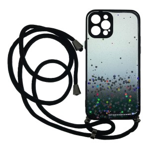 Nettech Apple iPhone 12 Pro Uyumlu Simli İpli Arka Koruma Kılıf (Çeşitli Renk) NT-91966