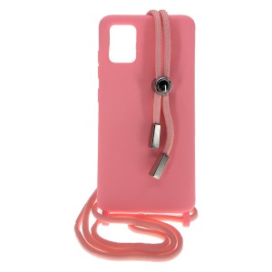 Nettech Samsung Galaxy A51 Uyumlu ipli Nano Arka Koruma Kılıf (Pembe) NT-91867
