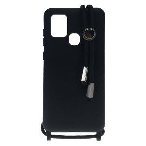 Nettech Samsung Galaxy A21S Uyumlu ipli Nano Arka Koruma Kılıf (Siyah) NT-85065