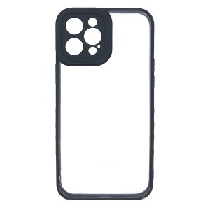 Nettech Apple iPhone 12 Pro Max Uyumlu Güçlü Kamera Koruma Arka Koruma Kılıf (Siyah) NT-92064