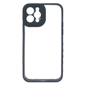 Nettech Apple iPhone 12 Pro Uyumlu Güçlü Kamera Koruma Arka Koruma Kılıf (Siyah) NT-92060