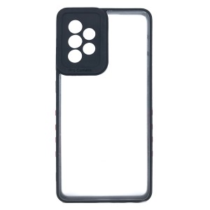 Nettech Samsung Galaxy A72 Uyumlu Güçlü Kamera Koruma Arka Koruma Kılıf (Siyah) NT-92074