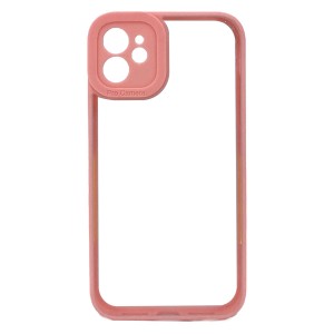 Nettech Apple iPhone 11 Uyumlu Güçlü Kamera Koruma Arka Koruma Kılıf (Pembe) NT-92071
