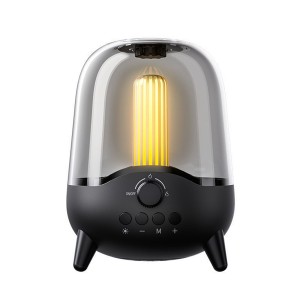 Nettech LP-20 Gece Lambalı Müzik Kutu Kablosuz Hoparlör - Speaker (Siyah) NT-92175