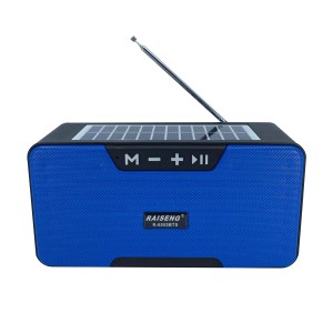 Raıseng R-6055BTS Retro Spor Tasarım Kablosuz Hoparlör - Speaker (Mavi) NT-92219
