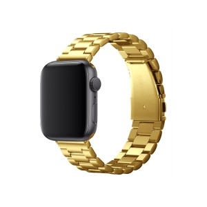 Nettech Apple Watch Seri 40/38 mm Uyumlu Metal Kordon (Sarı) NT-92311