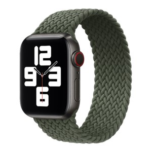 Nettech Apple Watch Seri 42/44 mm Uyumlu İp Örgü Bileklik (Yeşil) NT-92330