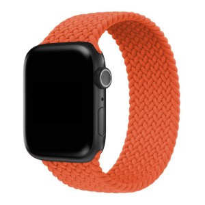 Nettech Apple Watch Seri 42/44 mm Uyumlu İp Örgü Bileklik (Turuncu) NT-92331