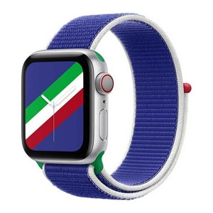 Nettech Apple Watch Seri 44/42 mm Uyumlu İp Örgülü Kordon (Lacivert) NT-92340
