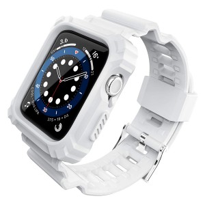 Nettech Apple Watch Seri 40/38 mm Uyumlu Entegre Kayış (Beyaz) NT-92318