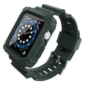 Nettech Apple Watch Seri 42/44 mm Uyumlu Entegre Kayış (Yeşil) NT-92326