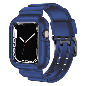 Nettech Apple Watch Seri 40/38 mm Uyumlu Entegre Kayış (Mavi) NT-92322