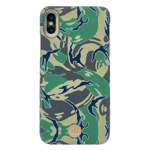 Kingxbar Apple iPhone XS Max Uyumlu Desenli Seri Arka Koruma Kılıf (Yeşil) NT-92411