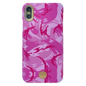 Kingxbar Apple iPhone X Uyumlu Desenli Seri Arka Koruma Kılıf (Pembe) NT-92432