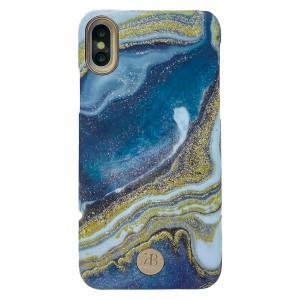 Kingxbar Apple iPhone XS Max Uyumlu Desenli Seri Arka Koruma Kılıf (Petrol Mavisi) NT-92413