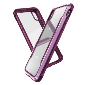 Defense Apple iPhone XS Max Uyumlu Shield Tank Seri Arka Koruma Kılıf (Mor) NT-92481