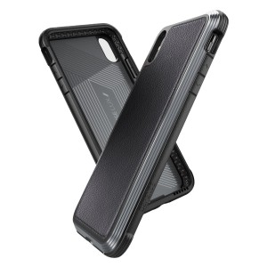 Defense Apple iPhone XS Max Uyumlu Design Karbon Arka Koruma Kılıf (Siyah) NT-92479