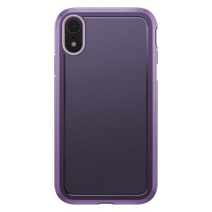 Defense Apple iPhone XS Max Uyumlu Design Karbon Arka Koruma Kılıf (Mor) NT-92480