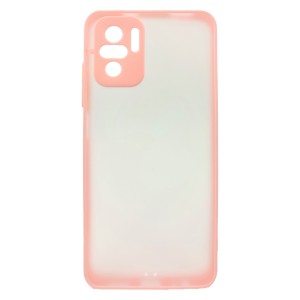 Nettech Xiaomi Redmi Note 10 Uyumlu Kontrast Renkli Tuş Seri Arka Koruma Kılıf (Pembe) NT-88762